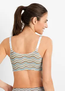 Reggiseno senza ferretto con chiusura anteriore e cotone biologico (pacco da 2), bpc bonprix collection