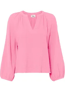 Blusa oversize in mussola di cotone, bonprix