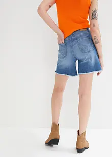 Shorts di jeans elasticizzati, a vita media, bonprix