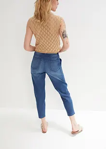 Mom jeans cropped, a vita media, John Baner JEANSWEAR