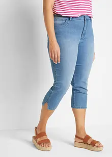 Jeans cropped slim fit, a vita media (pacco da 2), bonprix