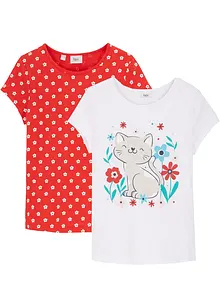 T-shirt in puro cotone biologico (pacco da 2), bonprix