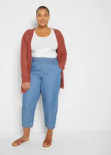 Mom jeans a vita alta con cotone biologico, bonprix