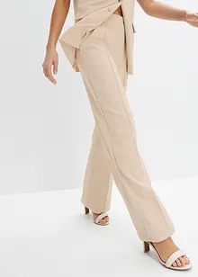 Pantaloni con elastico in vita in interlock robusto, bonprix