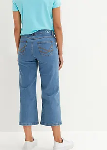 Jeans cropped wide leg, a vita media, bonprix