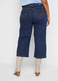 Jeans cropped wide leg, a vita media, bonprix