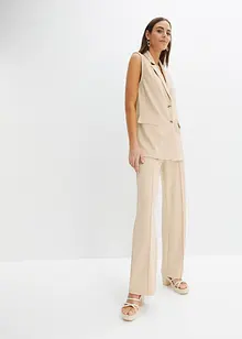 Pantaloni con elastico in vita in interlock robusto, bonprix