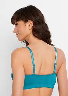 Reggiseno senza ferretto con chiusura anteriore e cotone (pacco da 2), bonprix