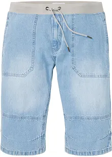 Bermuda lunghi in jeans con elastico in vita, loose fit, bonprix