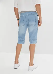 Bermuda lunghi in jeans con elastico in vita, loose fit, bonprix