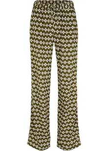 Pantaloni con elastico in vita in viscosa fantasia, bonprix