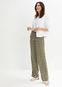 Pantaloni con elastico in vita in viscosa fantasia, bonprix