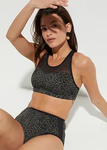 Bikini a bustier con inserto trasparente (set 2 pezzi), bonprix