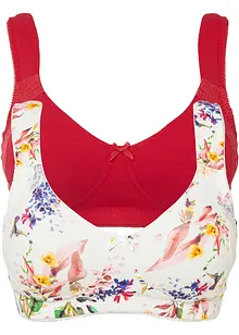 Reggiseno minimizer senza ferretto con cotone biologico (pacco da 2), bpc bonprix collection