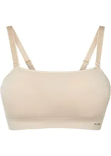 Reggiseno a fascia imbottito senza cuciture con spalline staccabili Feel Comfort, bonprix