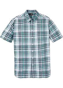 Camicia a maniche corte in seersucker di puro cotone, bonprix