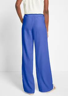 Pantaloni a palazzo in misto lino e viscosa leggero, bonprix