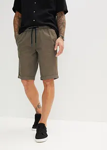 Bermuda con elastico in vita in puro cotone, regular fit, bonprix