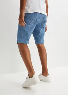 Bermuda in jeans con cinta elasticizzata ai lati, classic fit, bonprix