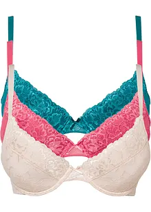 Reggiseno push-up con ferretto (pacco da 3), bonprix