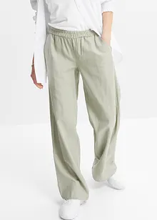 Pantaloni a palazzo in misto lino, bonprix