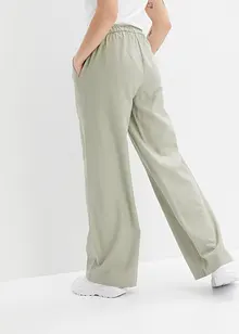 Pantaloni a palazzo in misto lino, bonprix