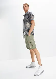 Bermuda cargo in lino, loose fit, bonprix