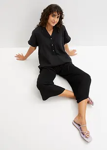 Blusa in mussola di cotone con tasca, bonprix