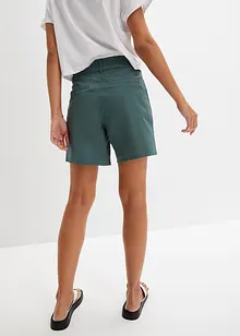 Shorts in twill a vita alta, bonprix