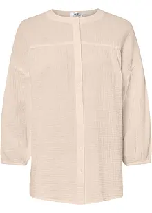 Camicia in mussola di cotone con maniche a 7/8, bonprix