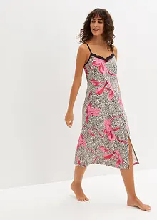 Camicia da notte lunga con pizzo discreto, bonprix