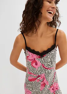 Camicia da notte lunga con pizzo discreto, bonprix