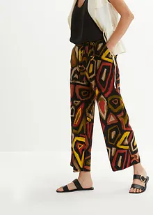 Pantaloni culotte in viscosa fluente, bonprix
