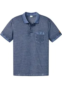 Polo a maniche corte in look lavato, bonprix