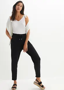 Pantaloni in jersey di misto cotone elasticizzato, bonprix