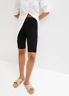 Pantaloncini in jersey a costine, vita alta, bonprix