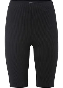 Pantaloncini in jersey a costine, vita alta, bonprix