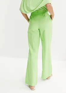 Pantaloni in misto lino con cinta comoda, bonprix