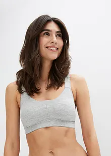 Reggiseno t-shirt senza ferretto con cotone (pacco da 2), bonprix