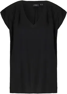 Blusa a maniche corte con scollatura a V, bonprix
