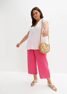 Pantaloni culotte in mussola di cotone, bonprix