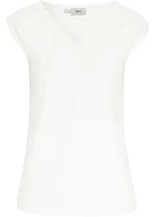 Top in jersey con scollo a V, bonprix