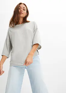 Maglia oversize in cotone a mezze maniche, bonprix