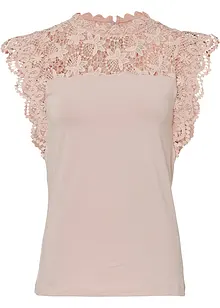 Maglia con pizzo, bonprix