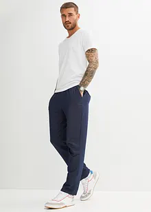 Pantaloni in felpa effetto denim, bonprix