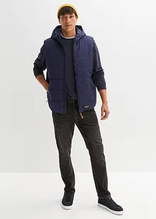 Gilet trapuntato con cappuccio, bonprix