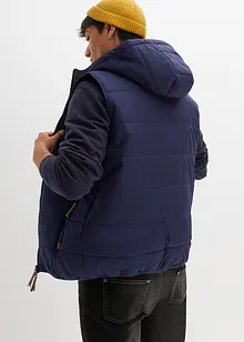 Gilet trapuntato con cappuccio, bonprix