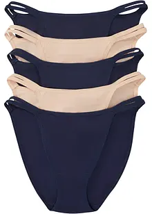 Tanga mini slip (pacco da 5), bonprix