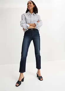 Jeans cropped straight, a vita media, bonprix