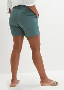 Shorts in twill a vita alta, bonprix